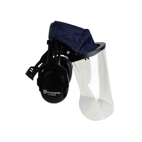 HUSQVARNA PLEXIGLAS VISOR WITH HEARING PROTECTION